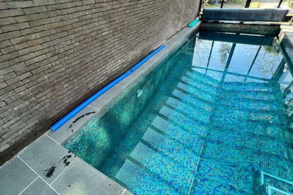 mosaic indoor pool in bali black color